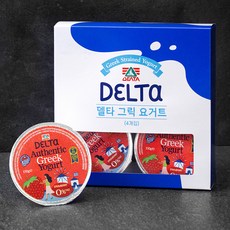 델타푸드 무지방 그릭요거트 딸기 4개입, 600g, 1개