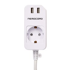 Square Code USB 2 插線 2.1 Multi-Tab 1 插延長線 白色 SY-NA1 USB, 2.1m, 1個