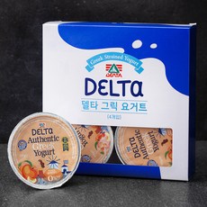 델타푸드 무지방 그릭요거트 복숭아 앤 살구 4개입, 600g, 1개