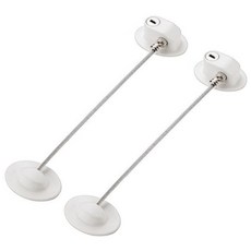 Lutz 鋼絲型玄關門鎖 白色, 2個