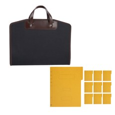 ECO Chungwoon 新款原創A4文件袋 + 紙質黃色文件夾10入組, 黑色(文件袋), 黃色(黃色文件夾), 1套
