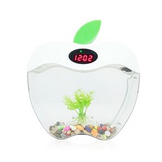 SUK KOREA Apple LED 桌面魚缸套組, 白色的