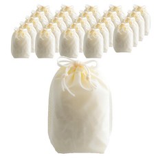 부직포 복주머니 더스트백 25 x 35 cm 25p, 아이보리, 1개