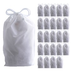 부직포 복주머니 더스트백 20 x 27 cm 25p, 화이트, 1개