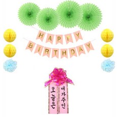 반려동물 화환 생일파티세트 오늘은 내가주인, 핫핑크, 1세트