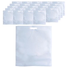 不織布手提袋 購物袋 40 x 50 cm 25入, 白色, 1個