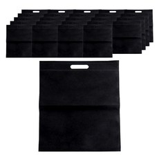 Inp 不織布手提購物袋 30 x 40 cm 25入, 黑色, 1個