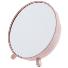 玩具閣樓 圓形化妝收納桌鏡, 粉紅色