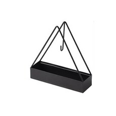 Djity北歐風露營用室內裝飾三角形蚊香盒, 黑色的