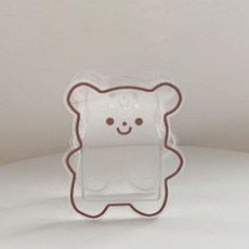 Koif 小熊筆筒 M, 透明, 1個