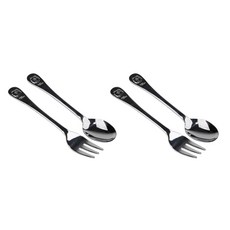 블룸엣홈 베어 유아용 스푼포크세트, 스푼 2p + 포크 2p, 1세트