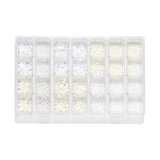 美甲用珍珠裝飾組 KF_01_01 28格, 混色, 1個