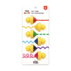 我的小老虎老虎上衣蠟筆, 6色, 1個