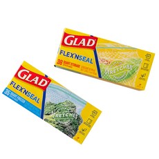 GLAD 佳能 Flex'n Seal 一般+冷凍夾鏈袋組合 中型, 1套