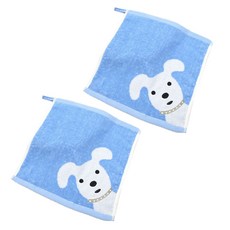 Solid Room Lifestyle Bau Bau 擦手巾, 藍色, 2個