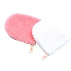 CHILSUNG Ave潔顏手套 2種組, 1組, 白色+粉色