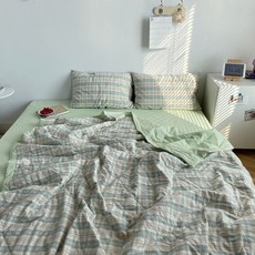 格紋純棉被, 18