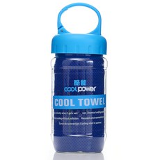popo筒超細纖維運動毛巾 30 x 100 cm, 藍色, 1個
