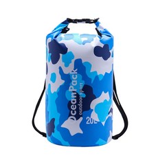 Ocean Pack 迷彩戶外輕便防水包, 藍色