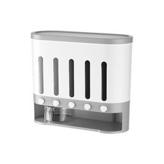 灰色一鍵式穀物收納盒 6格, 1個