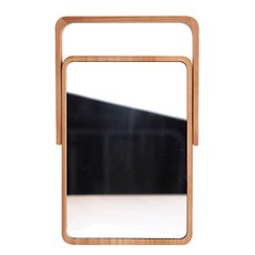 하리코 우드 엣지라운드 탁상용 거울, 혼합색상