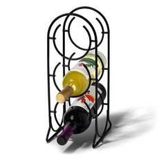 Aroi Dream酒架置物架 3格, 黑色, 1個