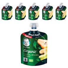 거버 이유식 오가닉 파우치 배 사과 바나나 90g, 배 + 사과 + 바나나 혼합맛, 16개