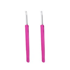 라바라바 실리콘 코바늘 핑크색, 2개