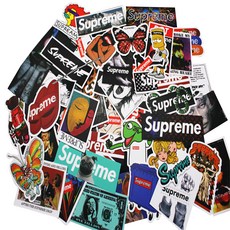Supreme B行李箱貼紙 50種組, 混色, 1套