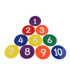 孩童數字圓圈標記藍色 2p + 紫色 2p + 黃色 2p + 橙色 2p + 綠色 + 紅色套組, 1套