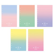 second mansion 孔日記筆芯鑲嵌漸變 5 件套