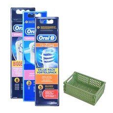Oral-B 歐樂B Sensi 超薄 8p + 三區 5p + Sensitive Clean 2p + 迷你折疊盒套組, EB60、EB30、EBS17, 1組