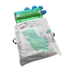 四季一體式午睡墊子+毯子組, 恐龍款