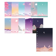 second mansion 6 孔日記筆芯鑲嵌 MOONLIGHT 12 件套