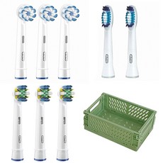 Oral-B 歐樂B Sensi電動牙刷頭 3入+Tiefen牙刷頭 3入+Pul sonic牙刷頭 2入+迷你折疊收納箱組, 1組, EB60+EB25+SR32