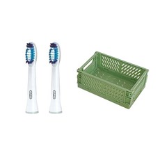 Oral-B 歐樂B 電動牙刷刷頭 2入+迷你折疊收納盒, 1套, EBS17