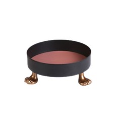 Dibleem 貓爪造型居家裝飾化妝品飾品圓形托盤, 粉紅色