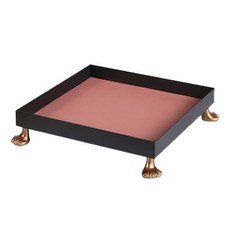 D'blim 貓爪造型室內裝飾化妝品飾品托盤 方形 22cm, 粉紅色