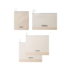 收納夾鏈袋 L號 2入+M號 1入+S號 1入, 1組