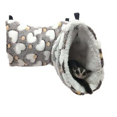 소동물 보온 소프트터널 놀이터, 하트화이트, 1개