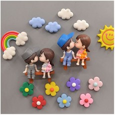 可愛少男少女磁鐵C系列 15件組, 混合色