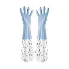 ARTBENI 橡膠手套 2 件套, 藍色(長款), 1組
