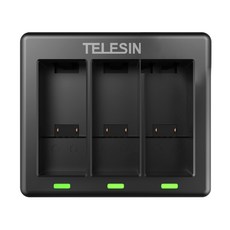 TELESIN gopro hero 9三槽充電器, 單品, 1個