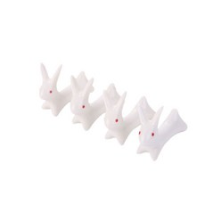 兔筷架, 單色, 4個