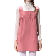 孕婦素色圍裙 粉紅色, 1入