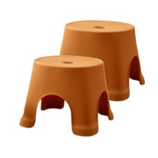 Enjoy Goods簡約浴室椅 黃色, 2個