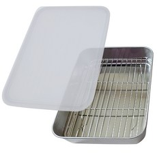 POTENCIA 不銹鋼方形巴特深型+網眼+蓋子套組, 1套