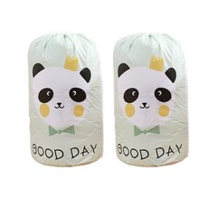 Maket Gamseong 熊貓印花棉被收納束口袋, 2個