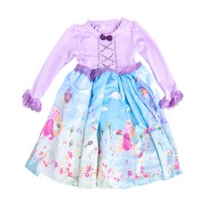 LILFANT 公主蕾絲長發公主角色服裝一件 130, 混色
