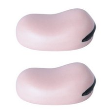 도자기 동글 수저받침, 분홍색, 2개